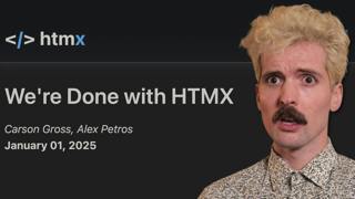 The Future of HTMX | Theo - t3․gg