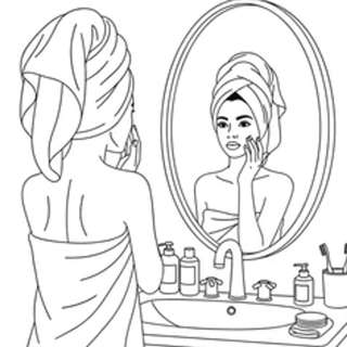NAKED IN FRONT OF THE MIRROR...TOUCHING HIMSELF