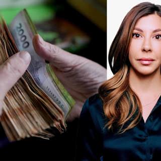 Kassar med kontanter: Karina Segura Morberg, Buenos Aires