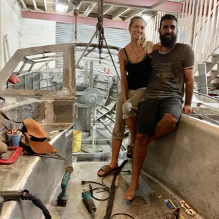 Maikel Galindo Yanes, Rebuilding an Aluminum Sailboat