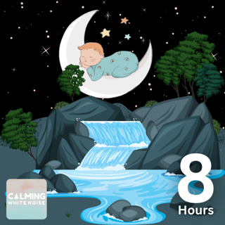 Calming Waterfall Sounds for Baby (8 Hours) | Sounds to Help Relax Your Baby