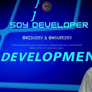 Soy developer con @midudev y @MoureDev