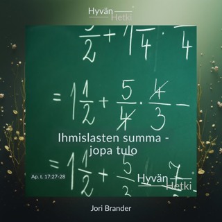 Ihmislasten summa - jopa tulo (25.08.2026)