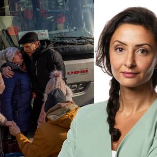 Jag skulle bara vara här i ett par dagar: Lubna El-Shanti, Lviv