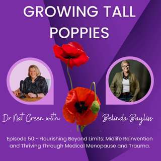 Episode 50:- Flourishing Beyond Limits: Midlife Reinvention and Thriving Through Medical Menopause and Trauma.