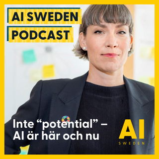 Tänk inte att "AI har potential" – tekniken är här och nu, Darja Isaksson, generaldirektör Vinnova