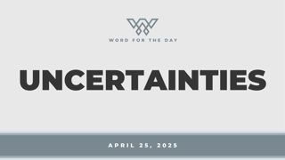 Uncertainties