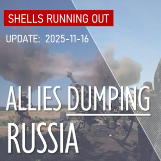 Russia let Down by Allies as Artillery Shells Start to Run Out