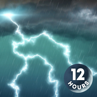 Grand Thunderstorm 12 Hours | Rain and Thunder White Noise for Sleep, Studying or Focus
