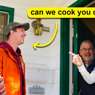 We cooked dinner for strangers in THEIR house