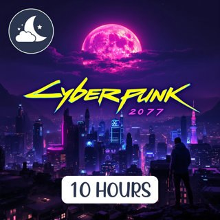 10 Hours of Serene Loft above the City: Snow and Ambient Music, Cyberpunk Balcony in a Skyrise