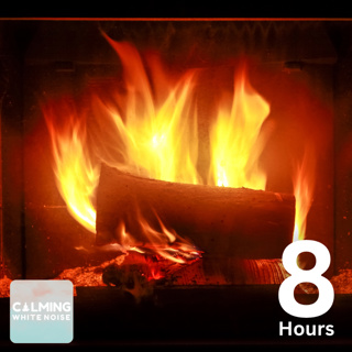 Fireplace Burning Ambience (8 Hours) | Fireplace Sounds for Sleep & Relaxation