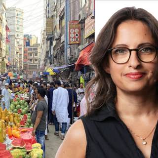 När tystnaden lägger sig över 20-miljonersstaden": Naila Saleem, Dhaka