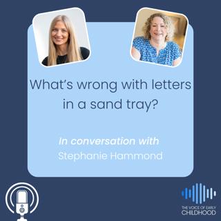 How do children learn to read and what's wrong with letters in a sand tray?
