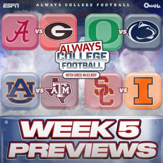 Always College Football: Showdown Saturday: Oregon/PSU, Alabama/UGA & more previews