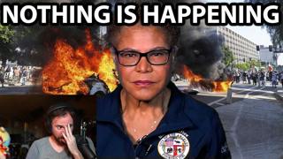 LA mayor says "nothing was happening here" | Asmongold TV