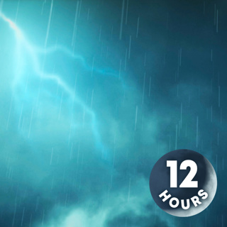 Rain + Thunder Sounds for Sleeping | Nature White Noise 12 Hours