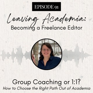 Group Coaching or 1:1? How to Choose the Right Path Out of Academia
