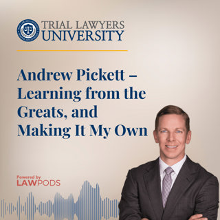 Andrew Pickett – Learning from the Greats, and Making It My Own