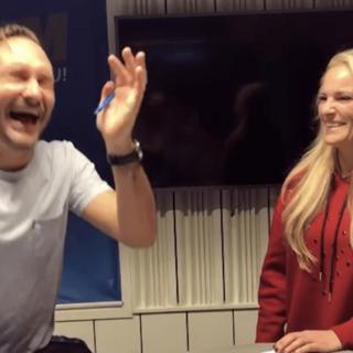 Det härliga skrattet från vår vinnare i rixbanken!