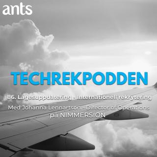 86. Lägesuppdatering - Internationell rekrytering med Med Johanna Lennartson - Director of Operations på NIMMERSION