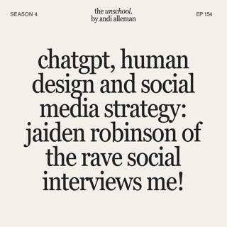 ChatGPT, human design and social media strategy: Jaiden Robinson of the rave social interviews me!