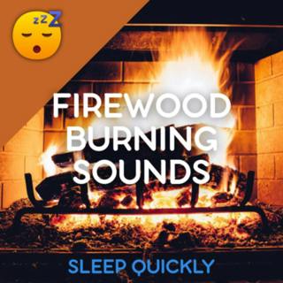 😴🔥🎵 FIREWOOD Burning Sounds for SLEEP with MUSIC