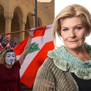 Som sheriffen i en västern: Cecilia Uddén, Beirut