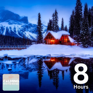 Remote Alaska Cabin Ambience (8 Hours) | Howling Blizzard & Fireplace Sounds for Sleep