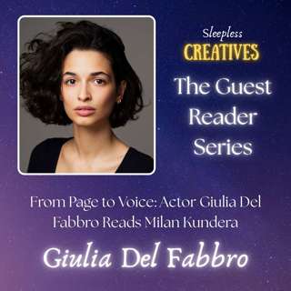 From Page to Voice: Actor Giulia Del Fabbro Reads Milan Kundera