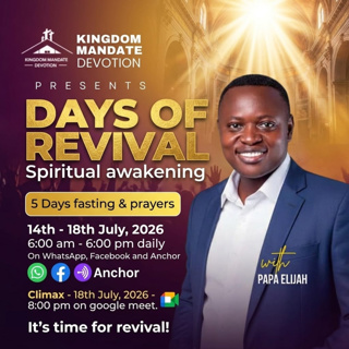 DAY 5 SPIRITUAL AWAKENING THROUGH FAITH IN CHRIST BY FRANCIS NARTEY 