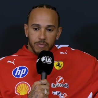 Hamilton's Reading Ferrari Right