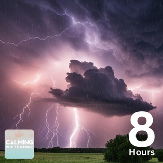 ⚡️ Thunderstorm ASMR for Deep Sleep | Powerful Rain and Thunder Sounds (8 Hrs)