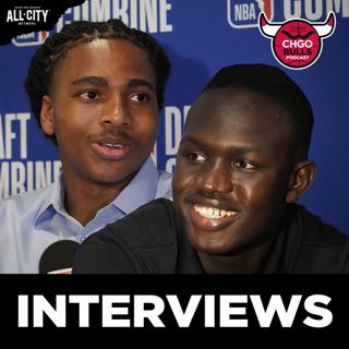 Best NBA Draft Combine INTERVIEW? Khaman Maluach, Derik Queen, Carter Bryant | CHGO Bulls Podcast