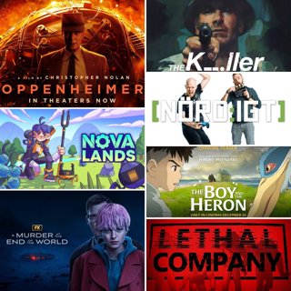 430. Den med A Murder at the End of the World, Oppenheimer, The Killer, The Boy and the Heron, Nova Lands och Lethal Company