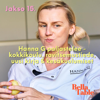 16. Hanna G paljastelee - kokkikoulu, ravitsemustiede, uusi kirja & kesäkuulumiset