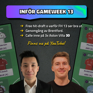 21. Därför känns Free hit rätt i GW 13 ✅ | Fantasy Premier League 25/26