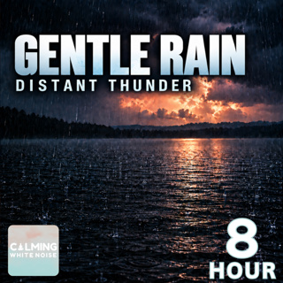 Rain on a Dark Lake with Distant Thunder | 8 Hour Sleep Sounds