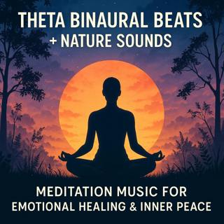 Theta Binaural Beats with Nature Sounds | Meditation Music for Emotional Healing & Inner Peace