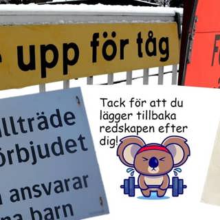 Skyltspråket – den svåra konsten att ge order utan att vara otrevlig