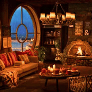 🔥 Cozy Room Ambience: 🌧 Rain & Crackling Fire for Restful Sleep