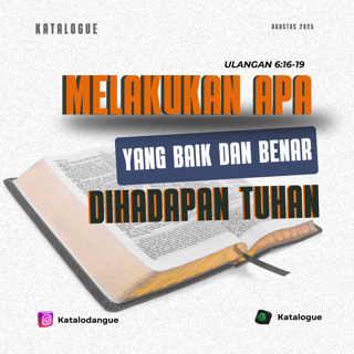 Melakukan Apa Yang Baik Dan Benar Dihadapan Tuhan