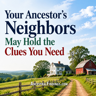 Your Ancestor's Neighbors May Hold the Clues You Need