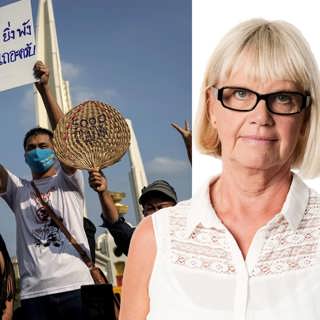 Åter protester i Thailand: Margita Boström, Stockholm