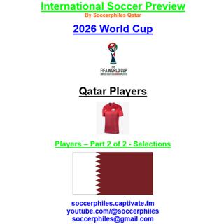 2026 FIFA World Cup – Qatar Players – Part 2 of 2