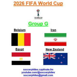 2026 FIFA World Cup - Group G – Belgium, Iran, Egypt, New Zealand