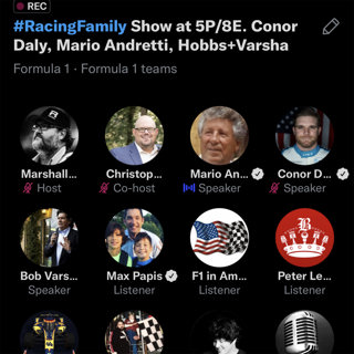 MP 1246: #RacingFamily Mon March 12 with Mario Andretti, Conor Daly, David Hobbs, Max Papis and Bob Varsha