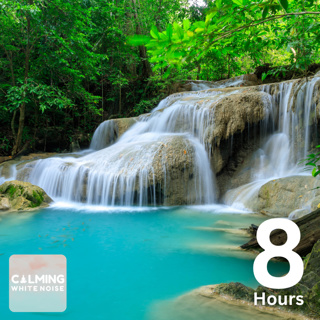 Roaring Waterfall White Noise (8 Hours) | Falling Water Sounds for Studying and Focus