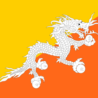 Vilka länder har en drake i sin flagga?