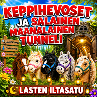 KEPPIHEVOSET JA SALAINEN MAANALAINEN TUNNELI 🐎🌲🔦 | Pitkä lasten iltasatu nukahtamiseen